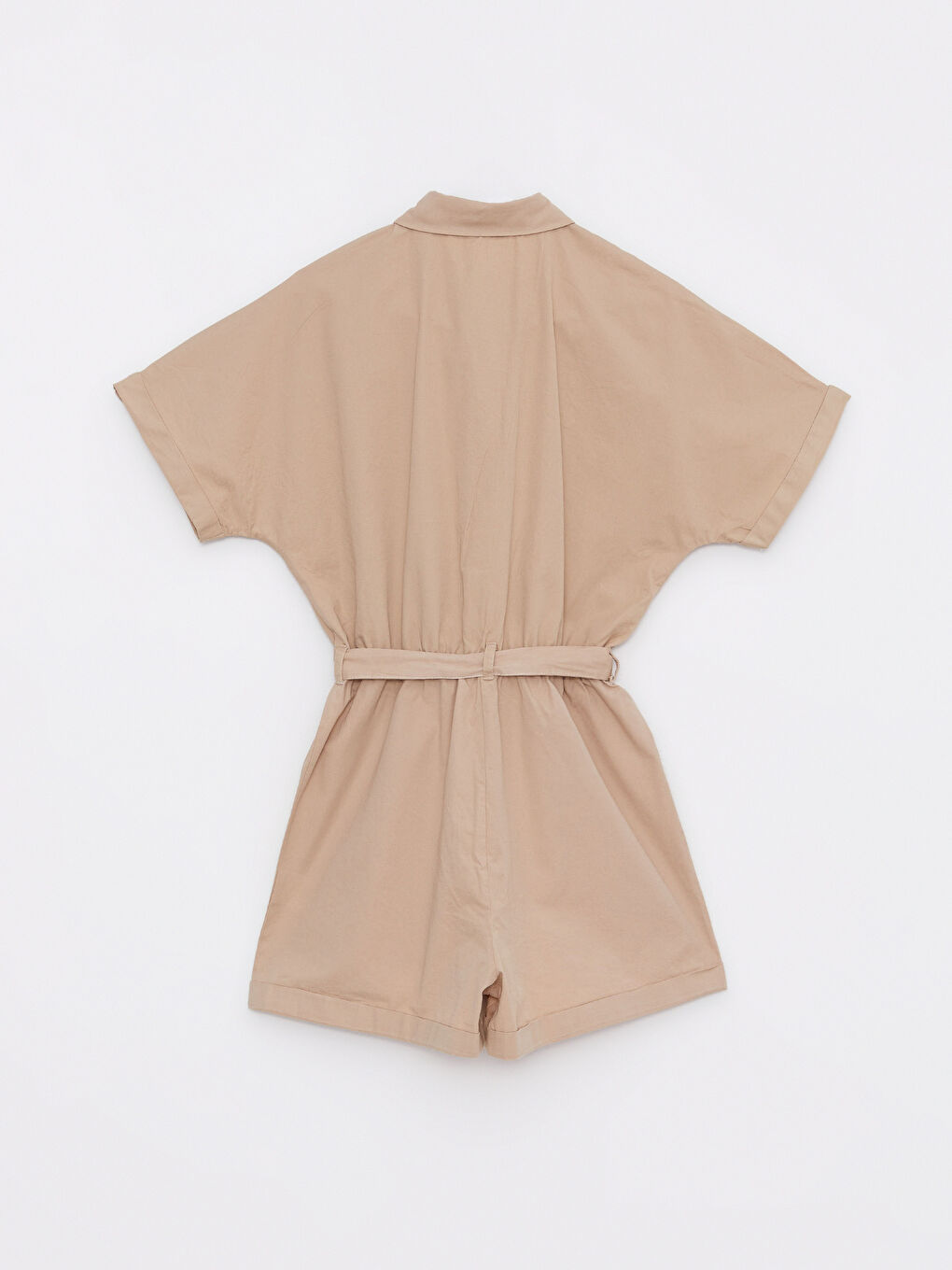Shirt Collar Straight Short Sleeve Cotton Women Jumpsuit Mother Daughter Combination -S2I930Z8-FPK