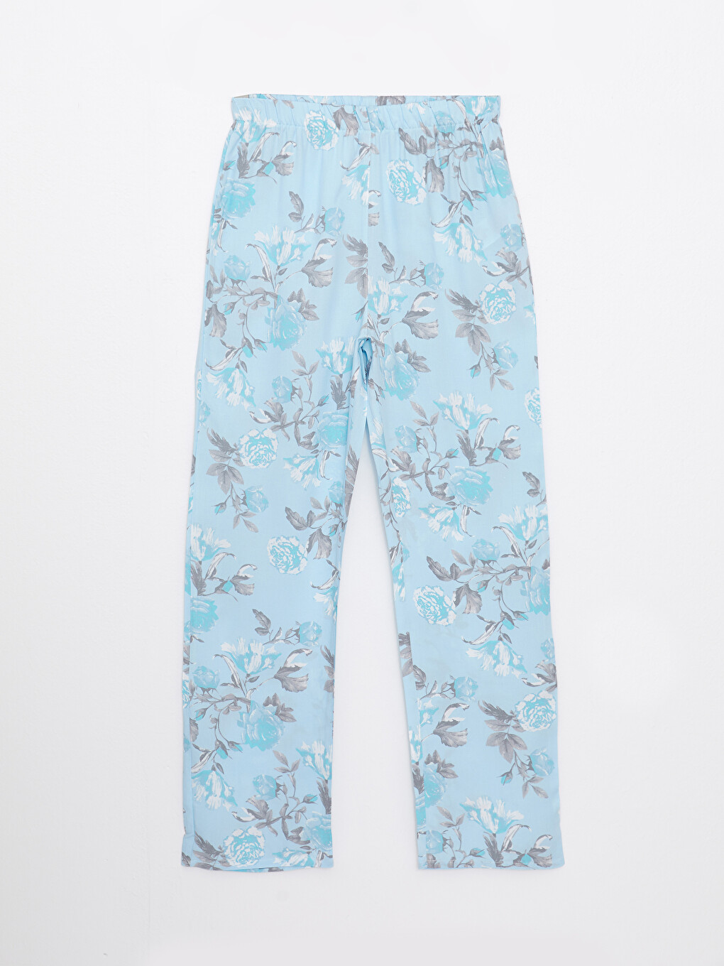 Shirt Neck Patterned Short Sleeve Viscose Women's Pajama Set-7