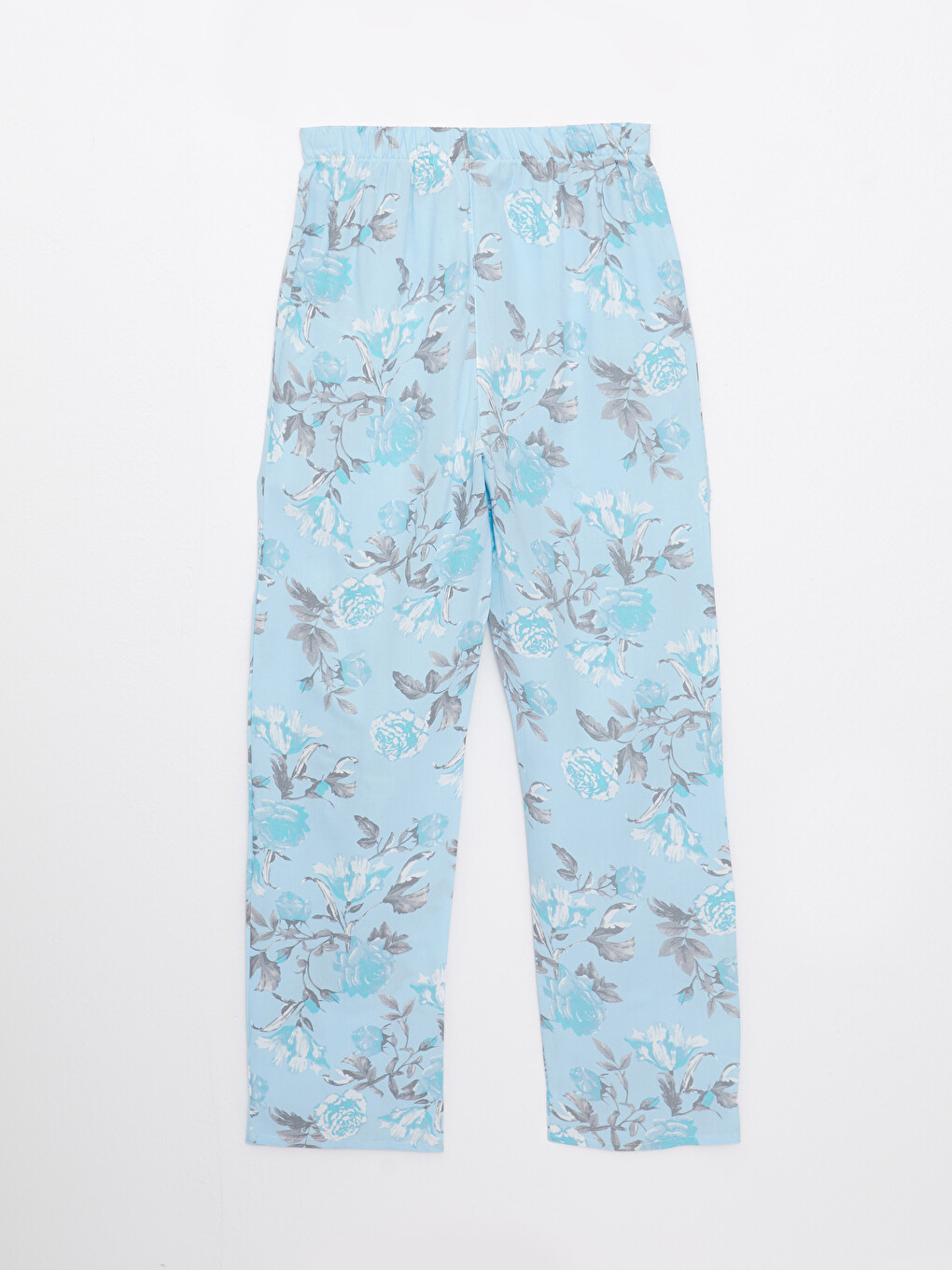 Shirt Neck Patterned Short Sleeve Viscose Women's Pajama Set-9