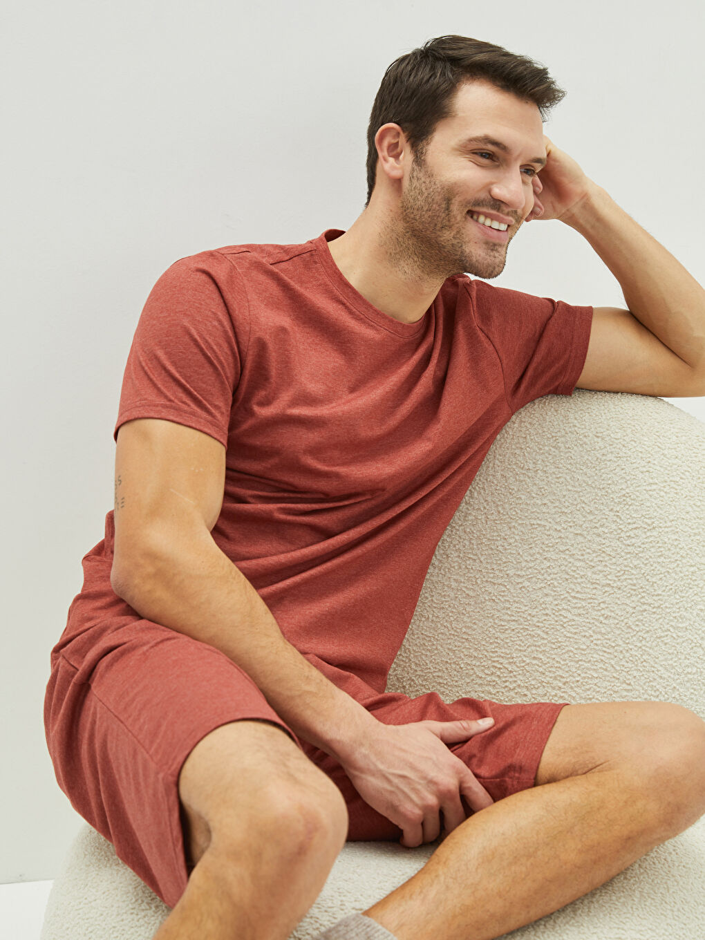 Ensemble pyjama court pour Hommes à coupe régulière-1