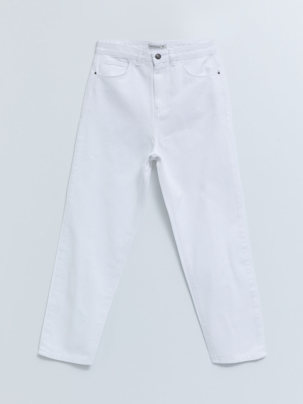 Standard Fit Regular Pocket Detailed Gabardine Women's Trousers-6