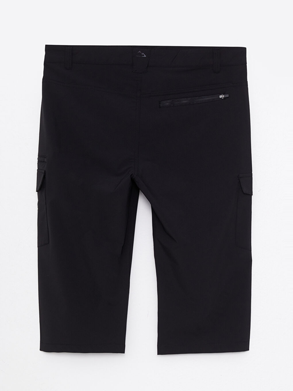 Siyah Standart Kalıp Erkek Bermuda Şort-6