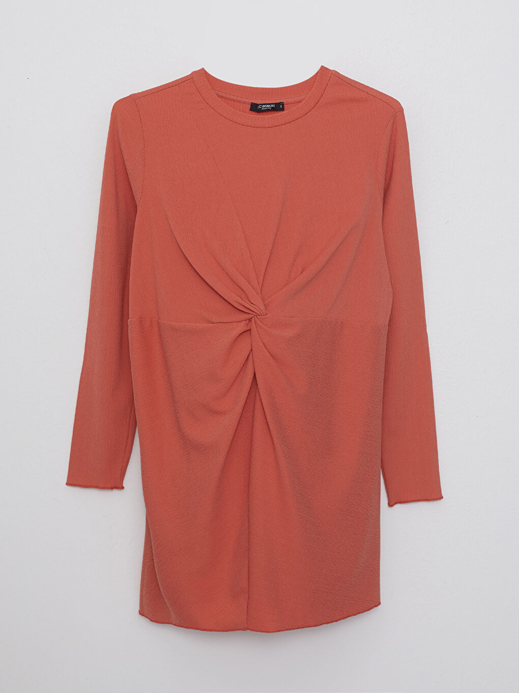 Crew Neck Regular Long Sleeve Maternity Tunic-5