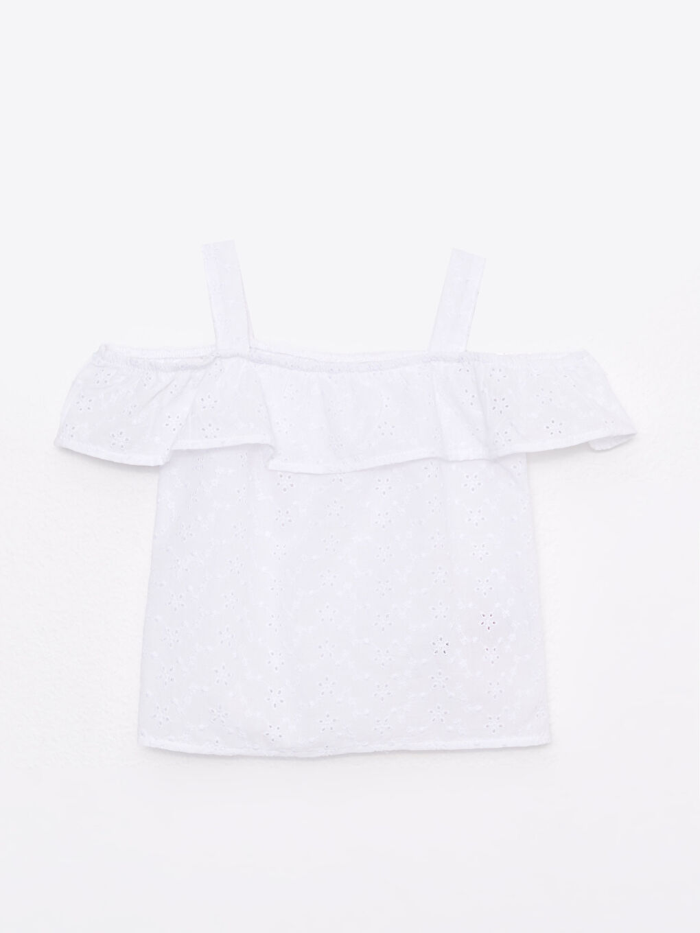 LCW baby Quadratischer Kragen Schulterfreie Baby Mädchen Popeline Bluse -S2I989Z1-E5X