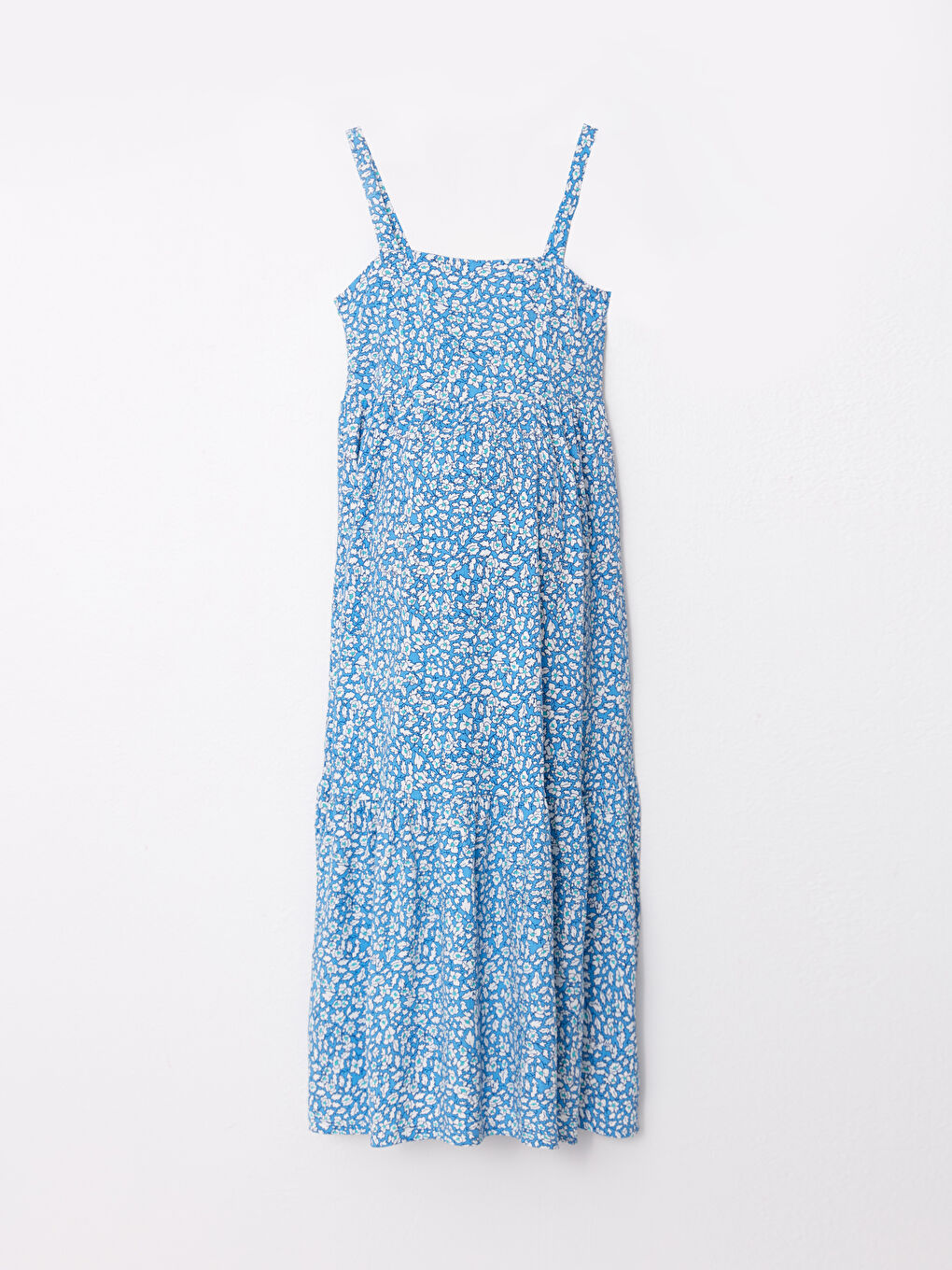Square Neck Floral Strap Crinkle Maternity Dress -S2IA09Z8-LQK