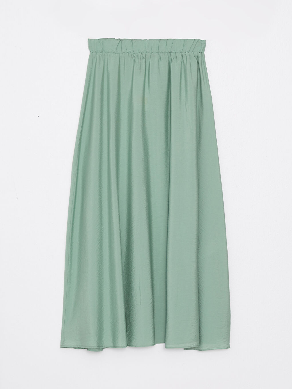 جيبة سادة بقصة A-Line بخصر مرن للسيدات-5