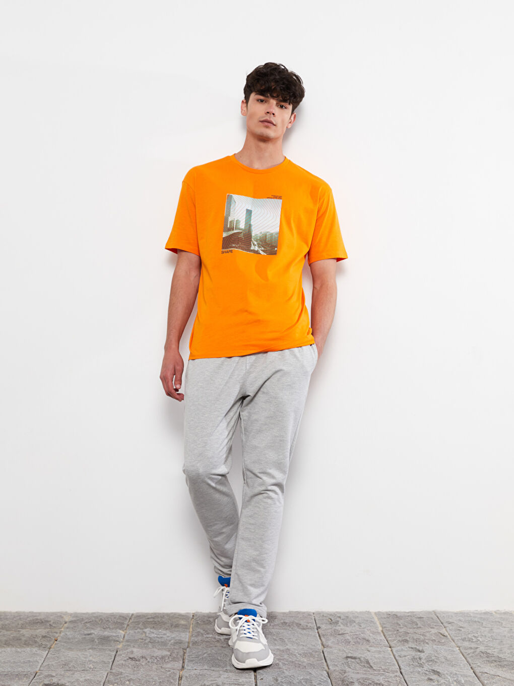 Gri Standart Kalıp Erkek Eşofman Altı