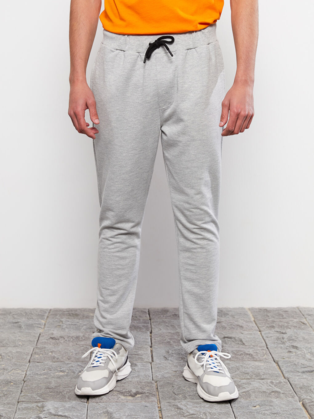 Gri Standart Kalıp Erkek Eşofman Altı-3