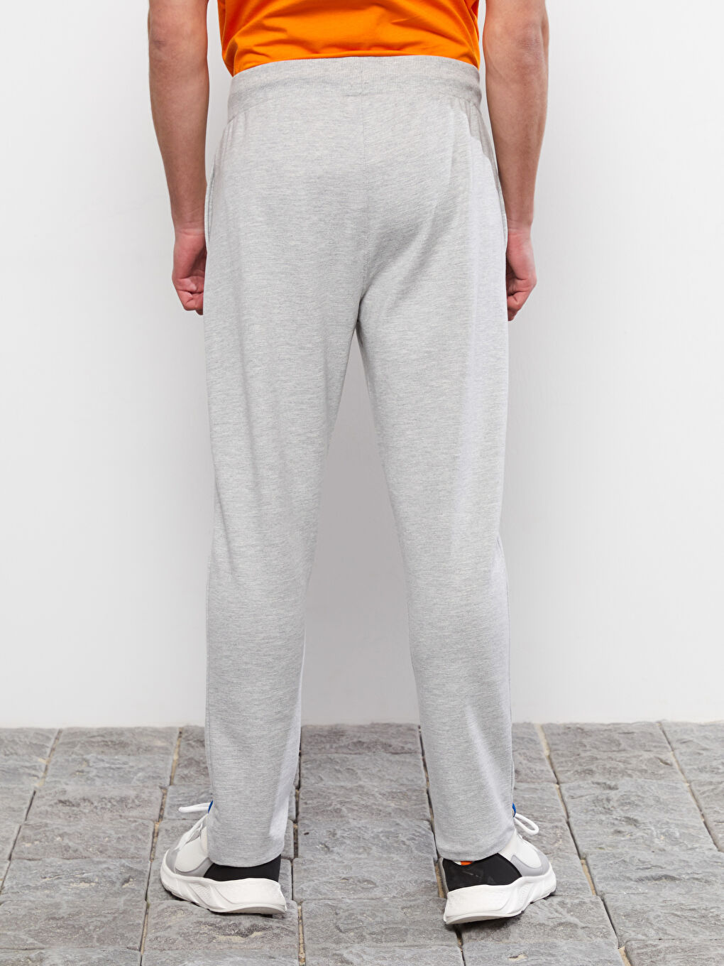 Gri Standart Kalıp Erkek Eşofman Altı-4