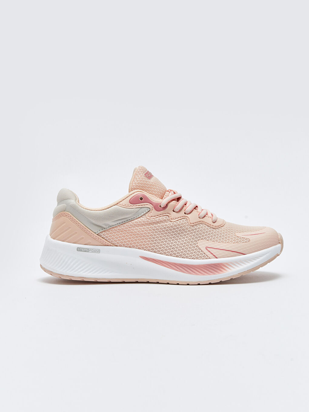 Pembe Bağcıklı Kalın Taban Kadın Aktif Spor Ayakkabı-1