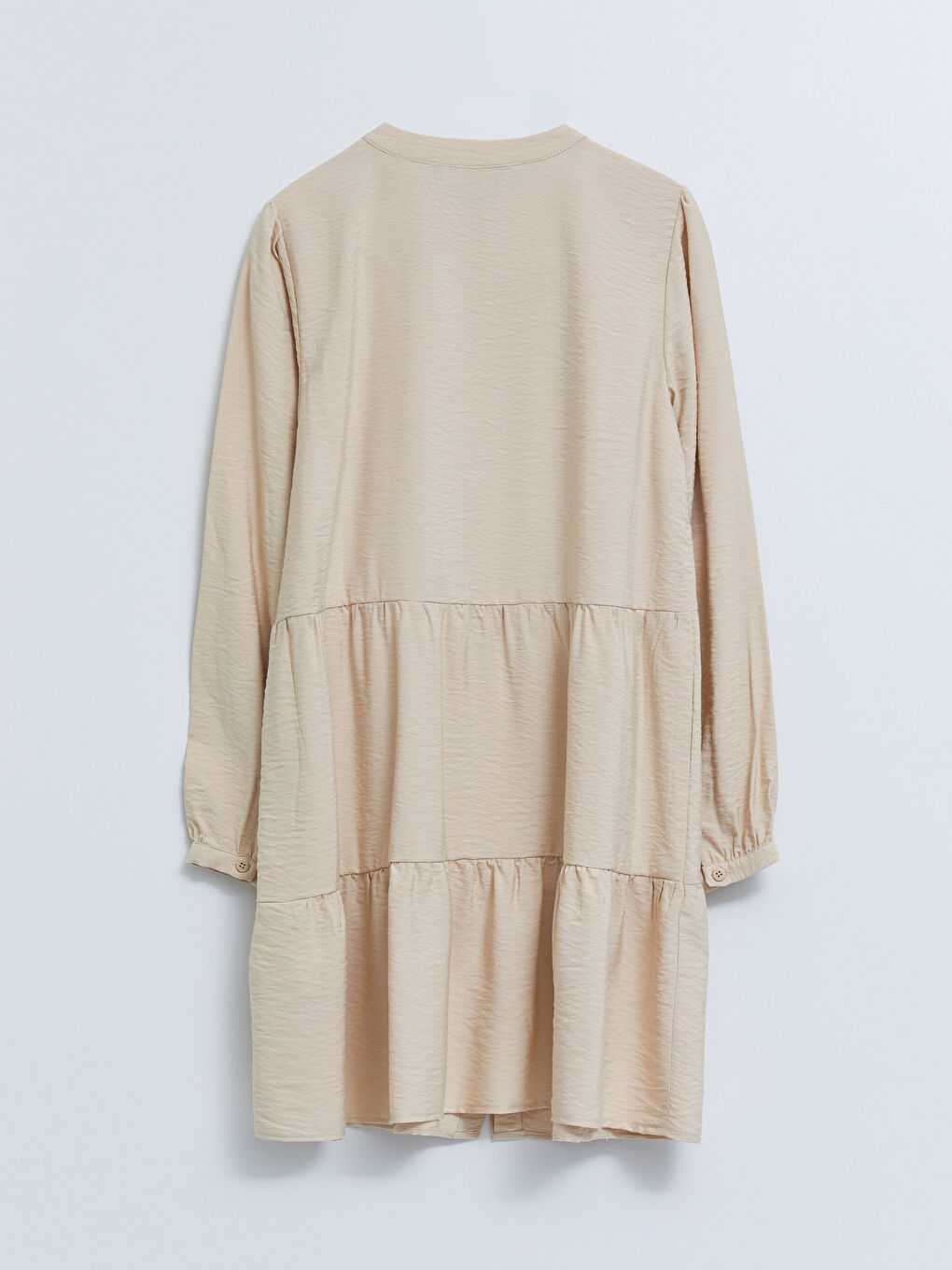 Grandad Collar Plain Long Sleeve Women's Tunic-6