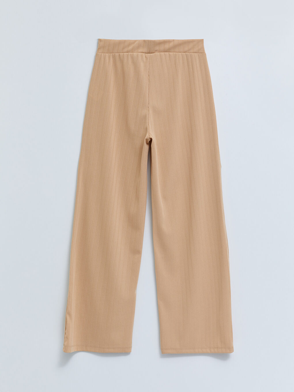 Bej Kadın Beli Lastikli Düz Eşofman Altı-6