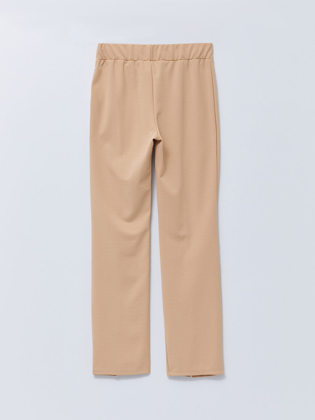 Elastic Waist Plain Crepe Women's Sweatpants-6