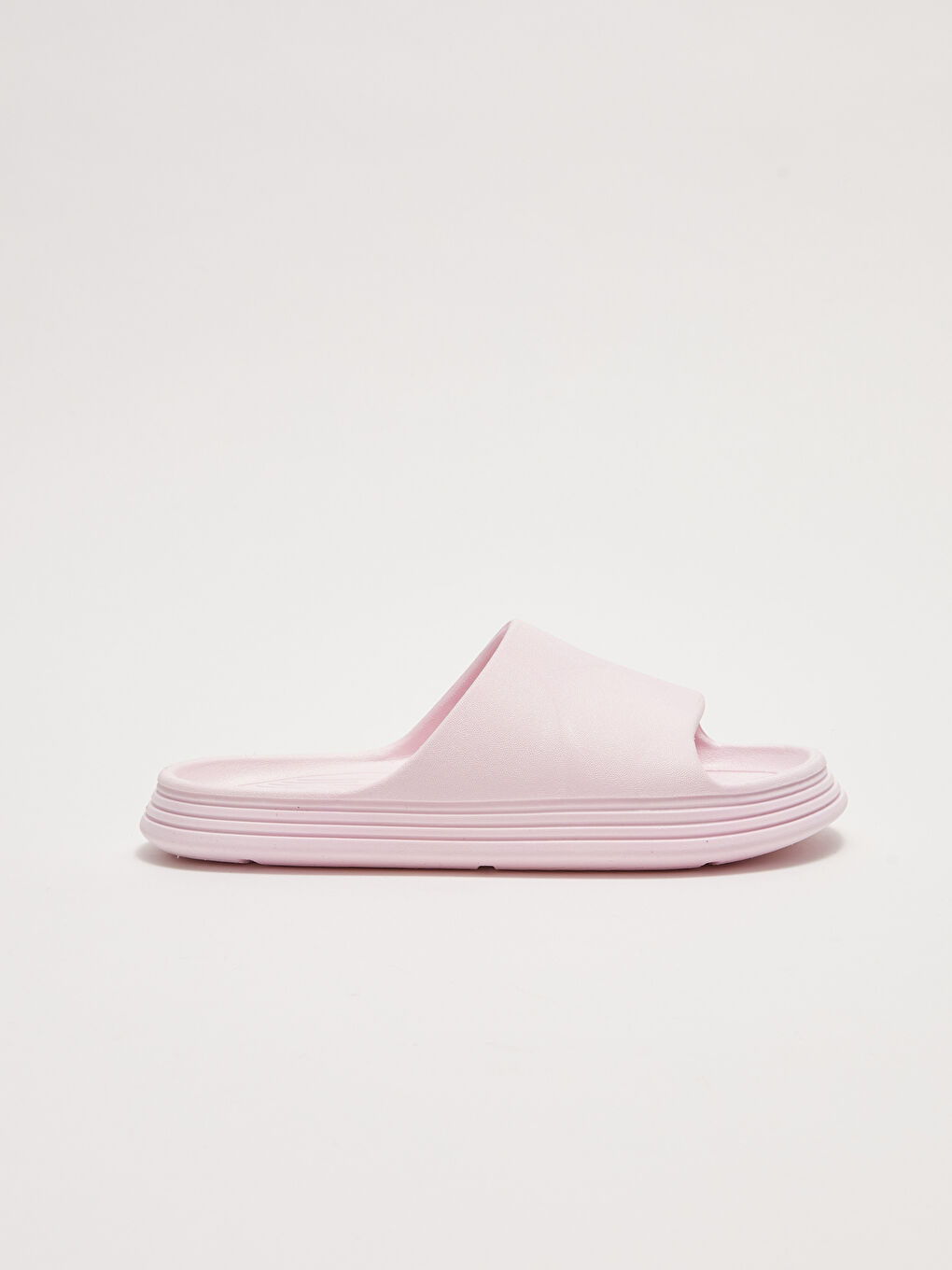 Pembe Düz Tek Bantlı Kız Çocuk Terlik-1