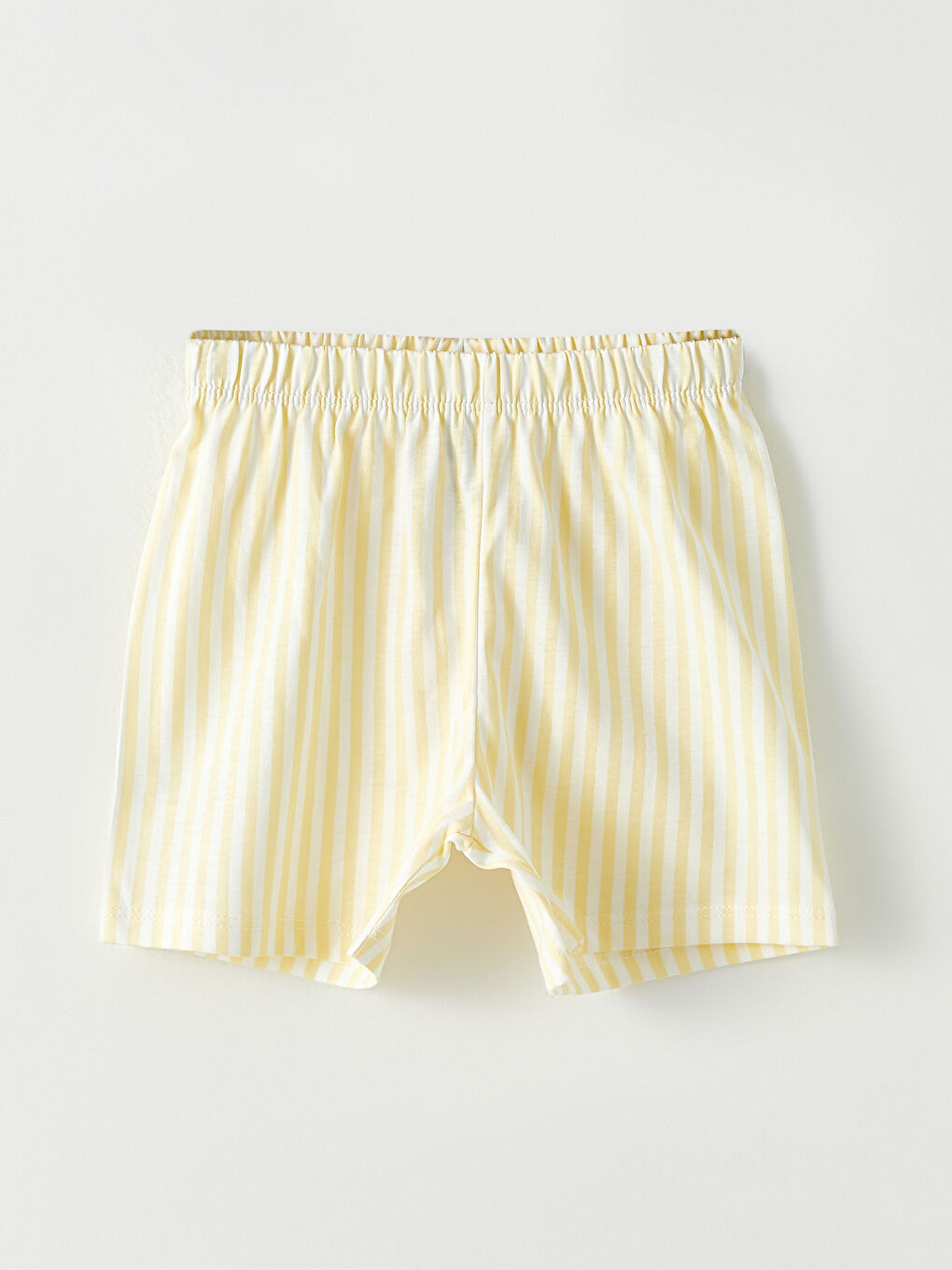 Sarı Polo Yaka Kısa Kollu Nakış Detaylı Erkek Bebek Pijama Takımı-10