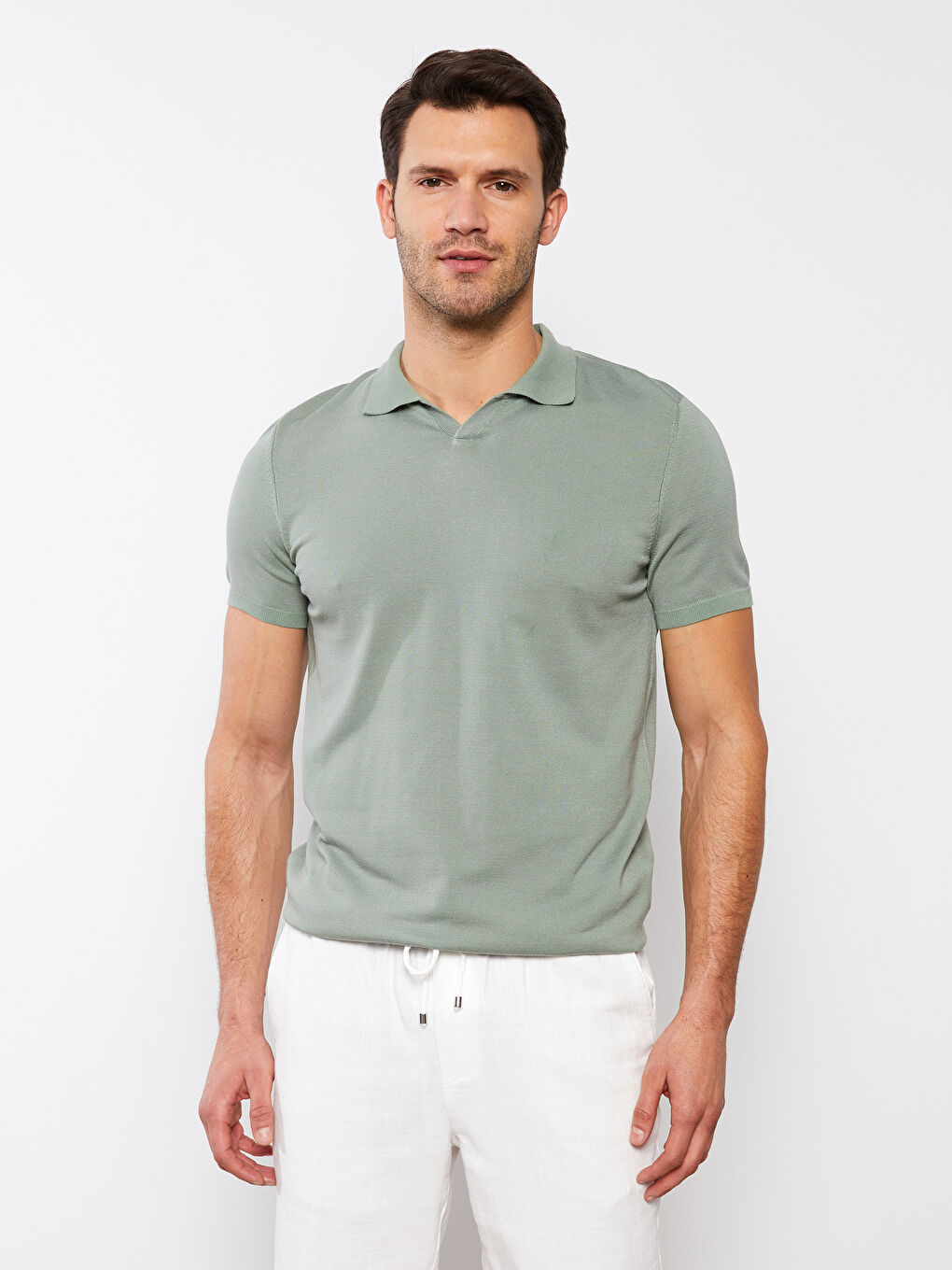 LCWAIKIKI Basic Rollkragen Kurzarm Herren Strickpullover -S2IB28Z8-SBT