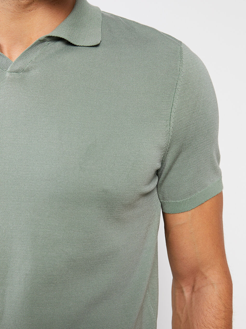 LCWAIKIKI Basic Rollkragen Kurzarm Herren Strickpullover -S2IB28Z8-SBT