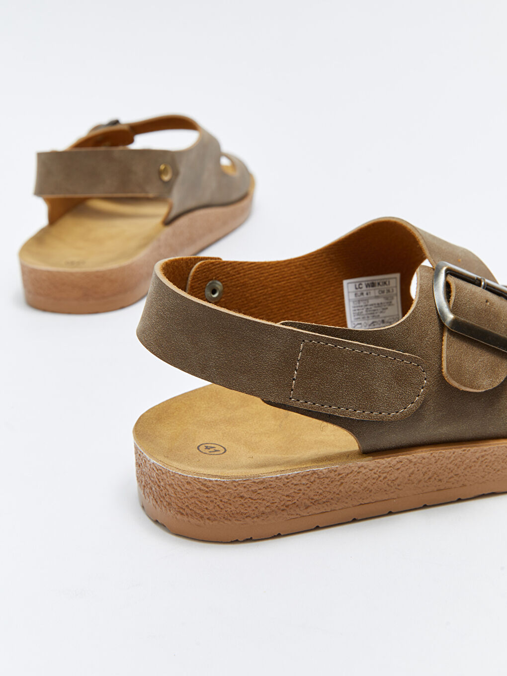 Sandales pour Hommes à Double Bande Velcro-4