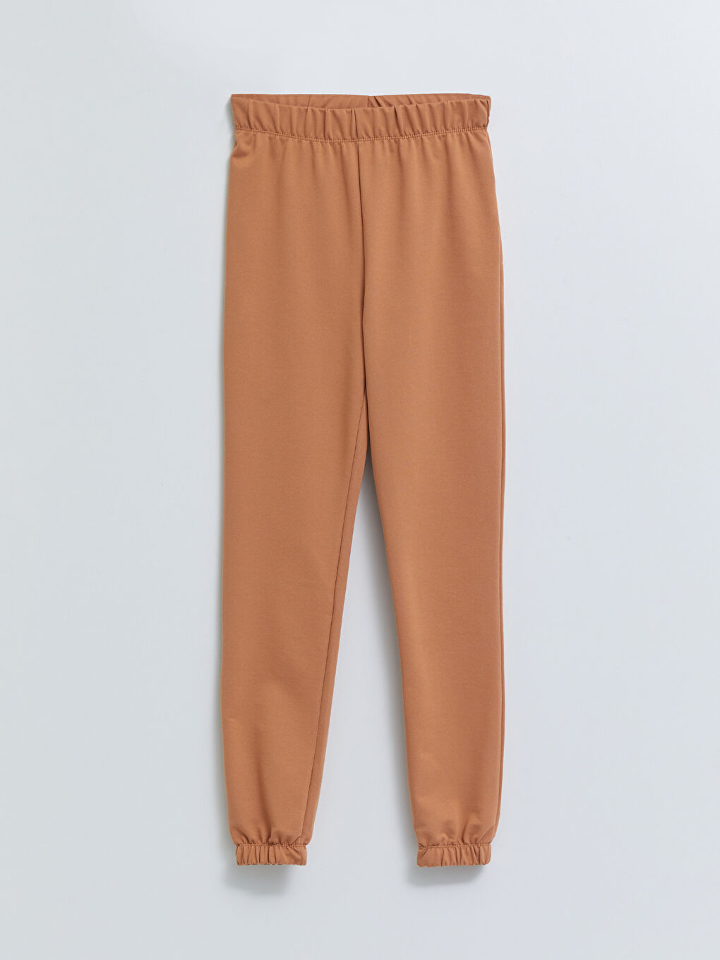 Women's Elasticated Waist Plain Jogger Sweatpants-5