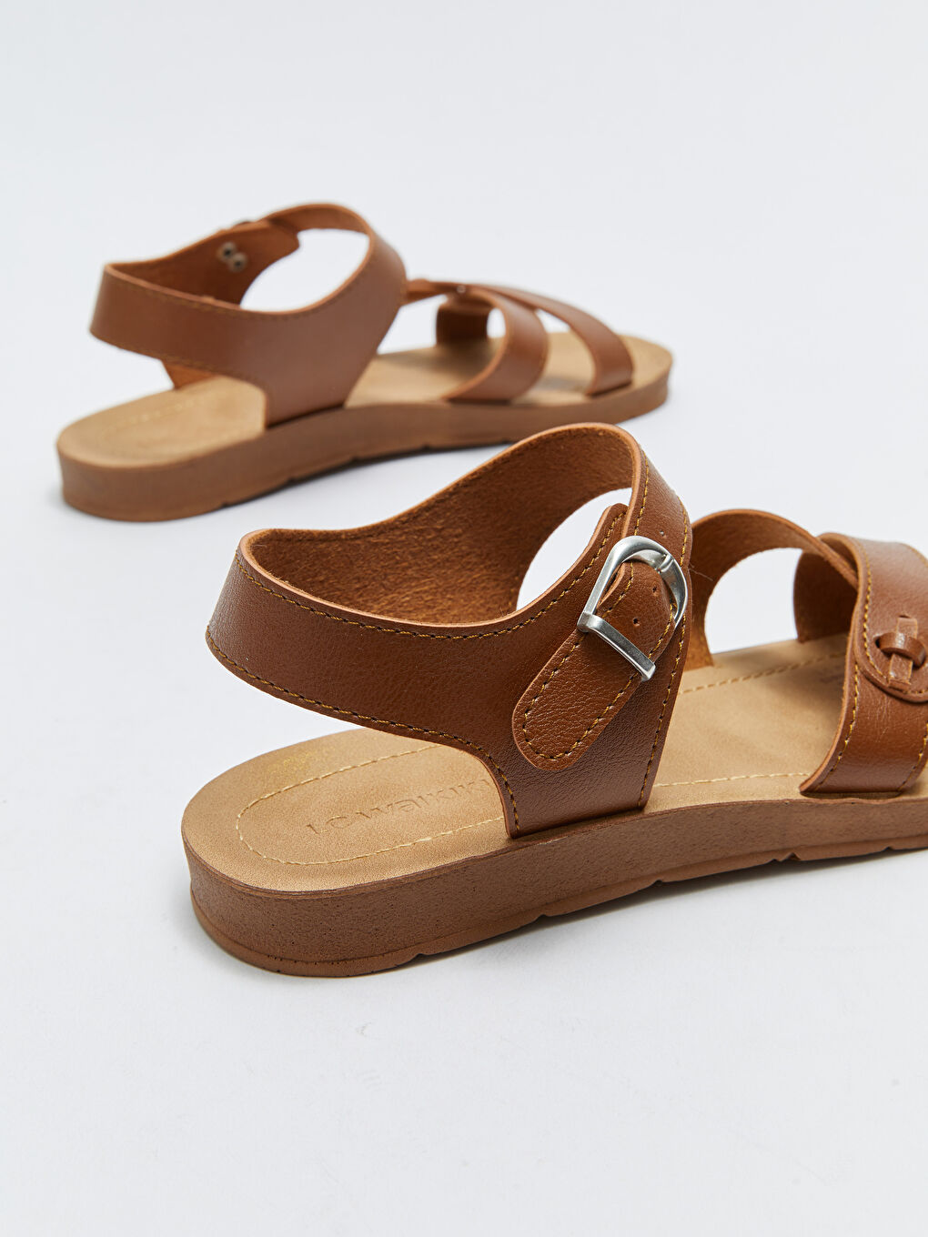 Sandales à Bride Croisée avec Détail de Boucle pour Femmes-4