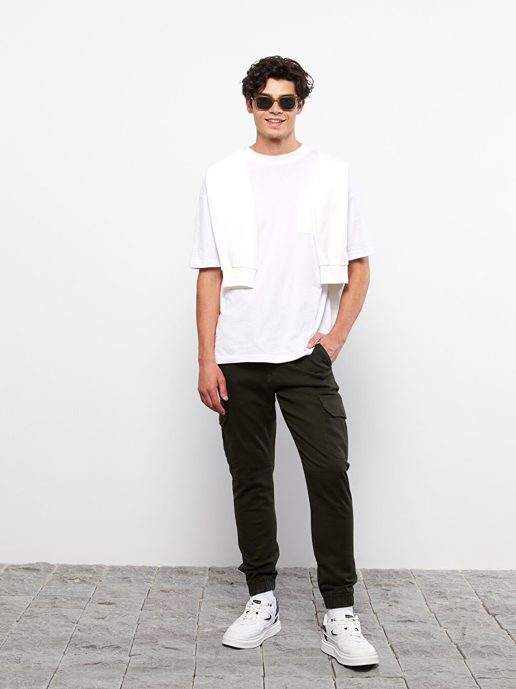 XSIDE Pantalon de Jogging Coupe Svelte pour Hommes