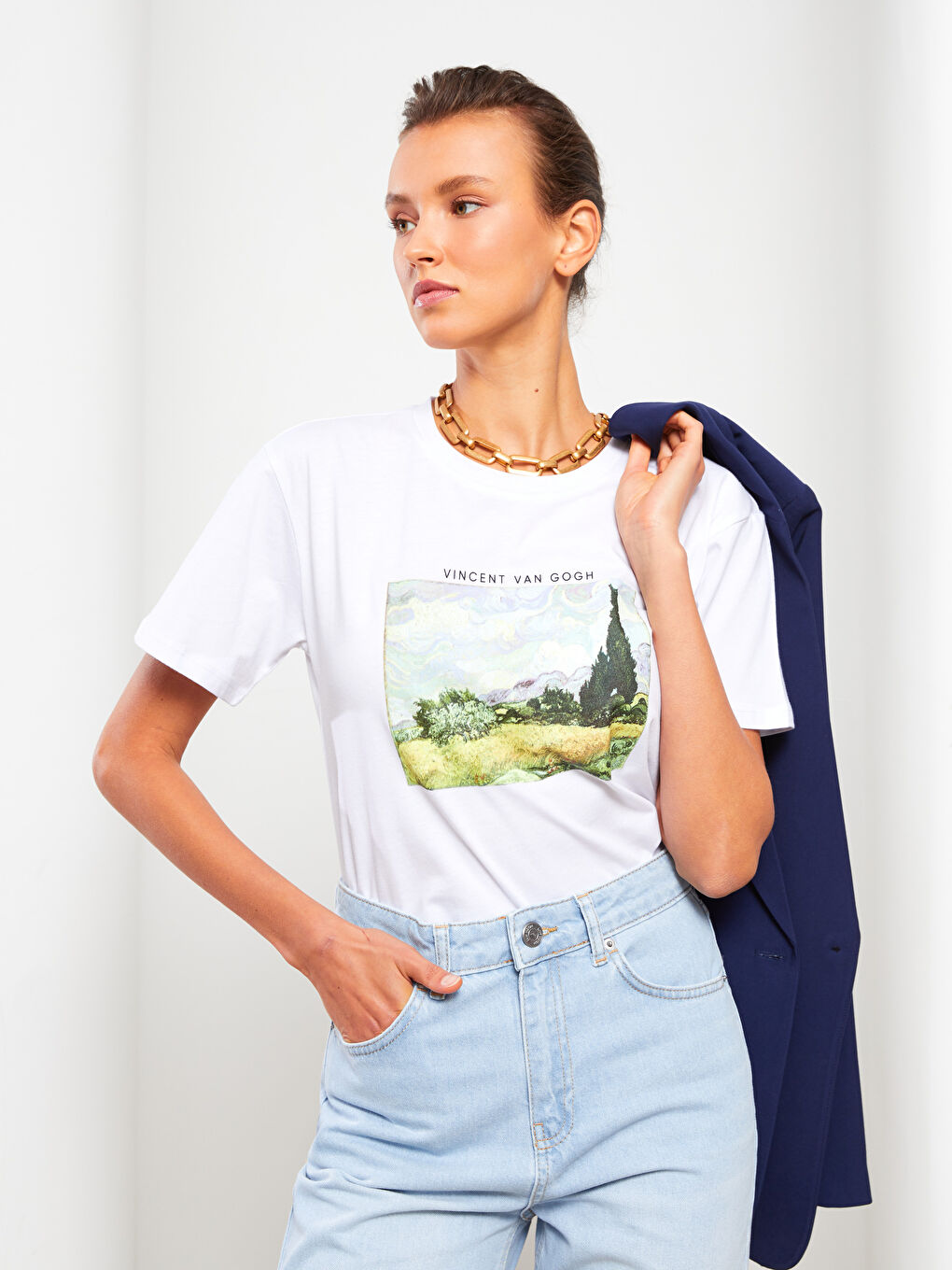 Vincent Van Gogh Printed Women's T-Shirt-1