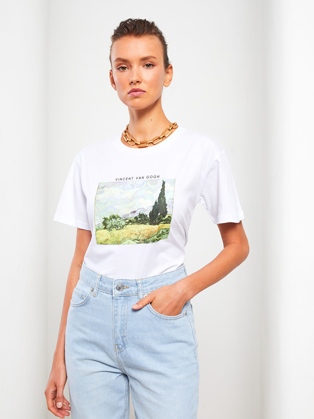 Vincent Van Gogh Printed Women's T-Shirt-2