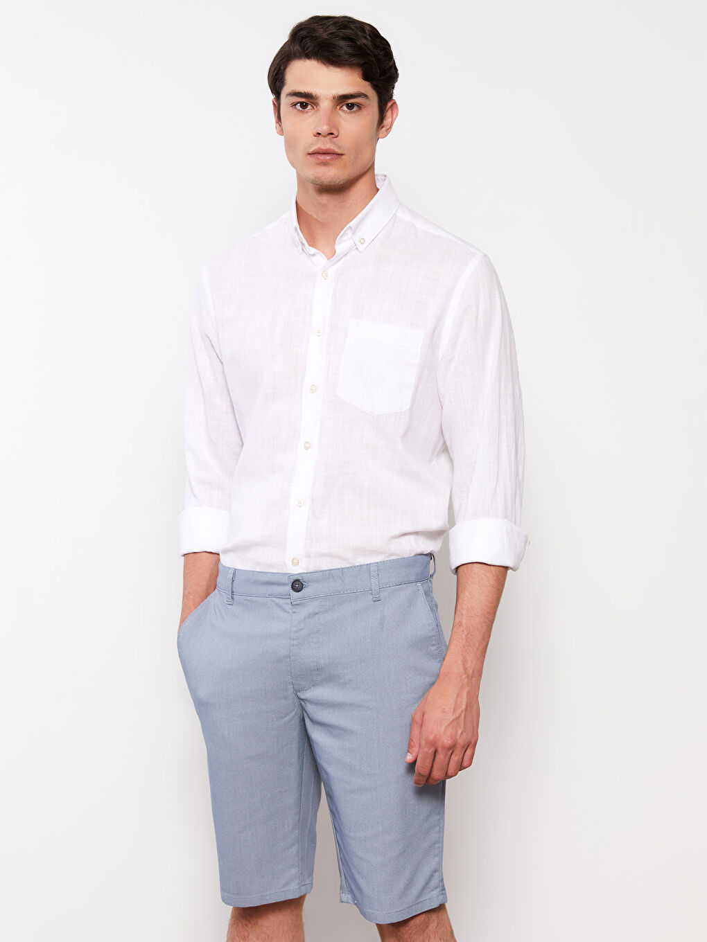 Mavi Standart Kalıp Erkek Şort