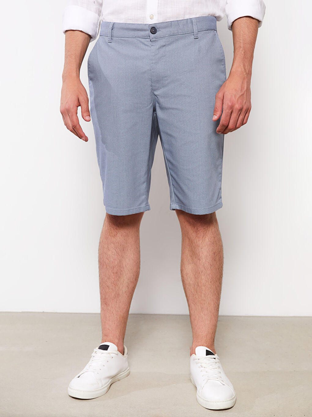 Mavi Standart Kalıp Erkek Şort-2