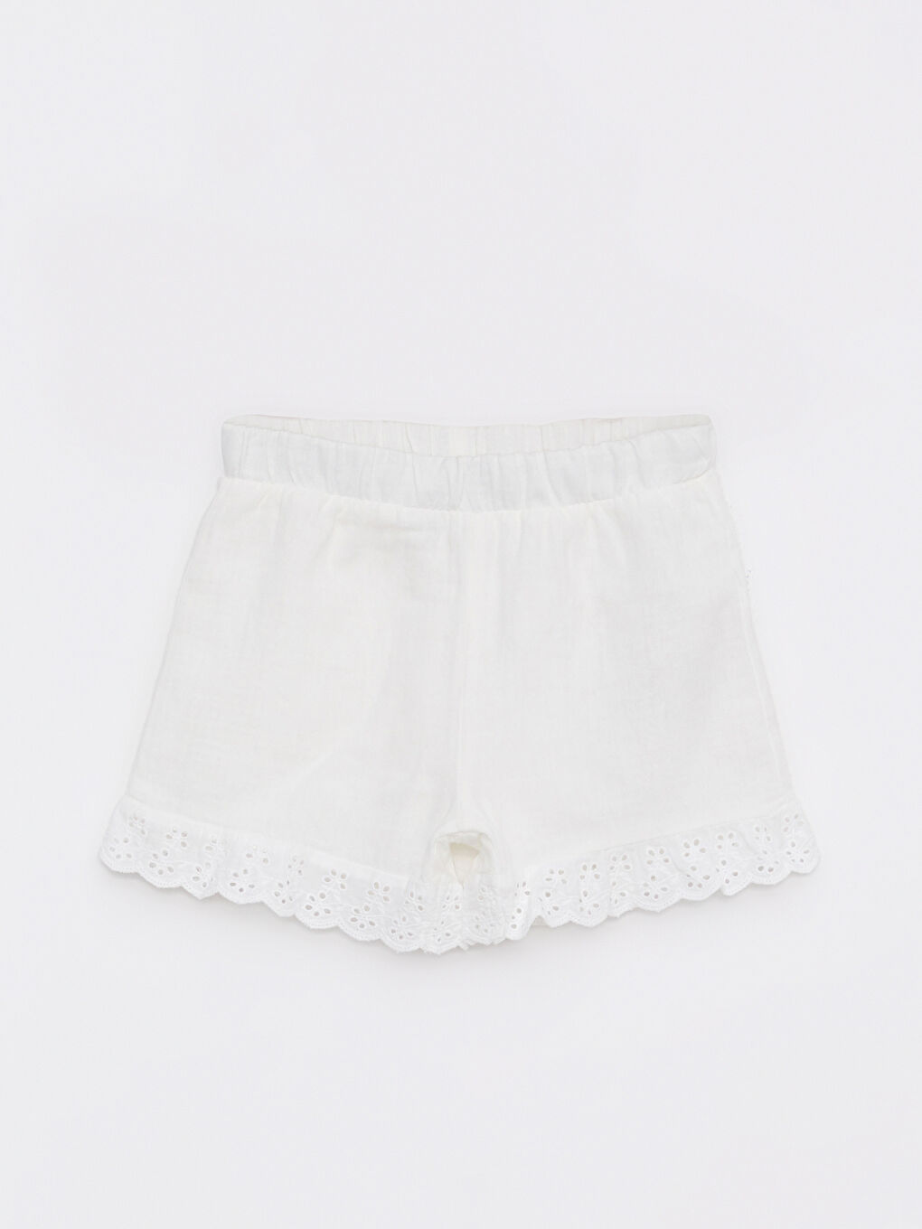 Elastic Waist Cotton Baby Girl Shorts