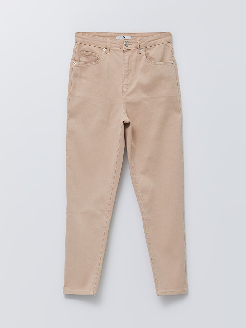 Standard Fit Regular Pocket Detailed Women's Denim Trousers-5