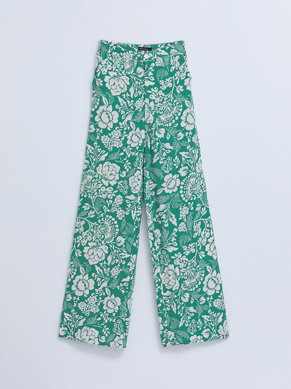 Udobne Cvetne Lanene Ženske Pantalone sa Džepovima-4