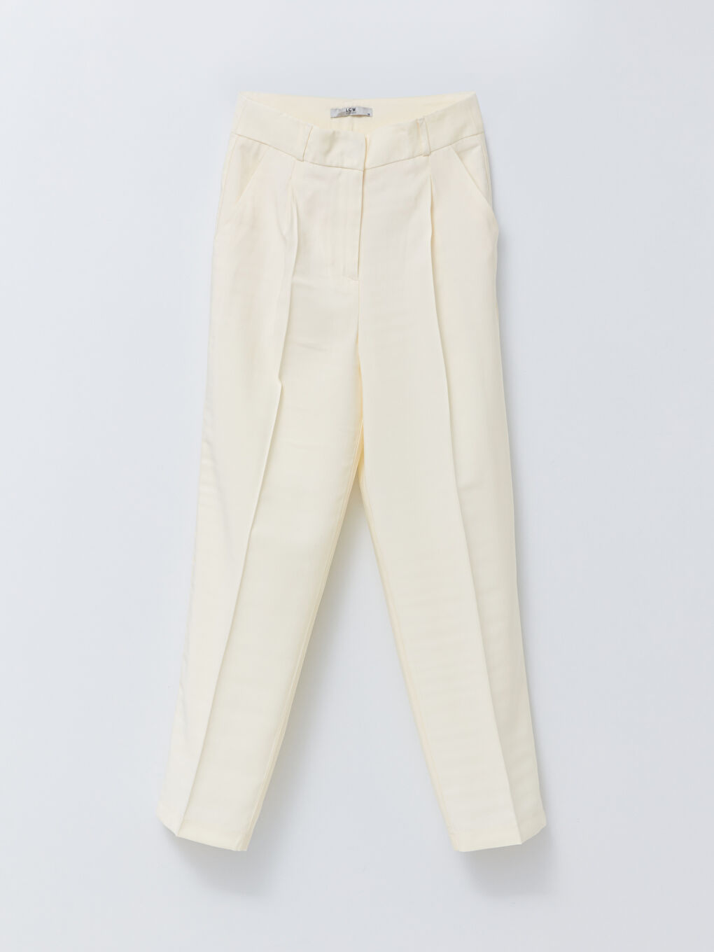 High Waist Comfortable Fit Women's Trousers With Pocket Detail-5