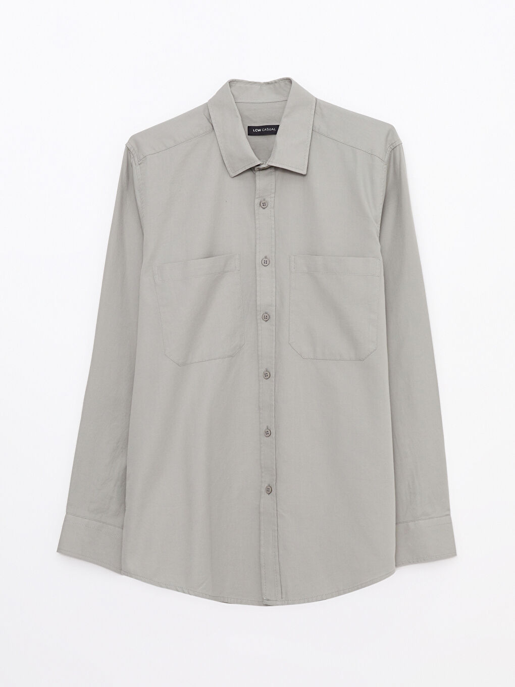 Slim Fit Long Sleeve Gabardine Men's Shirt-5