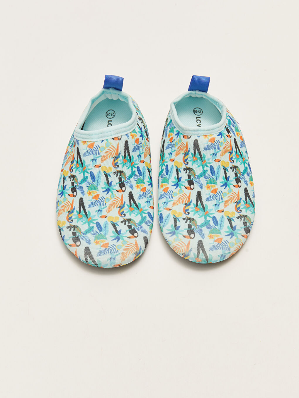 Mavi Baskılı Erkek Bebek Deniz Ayakkabısı-2
