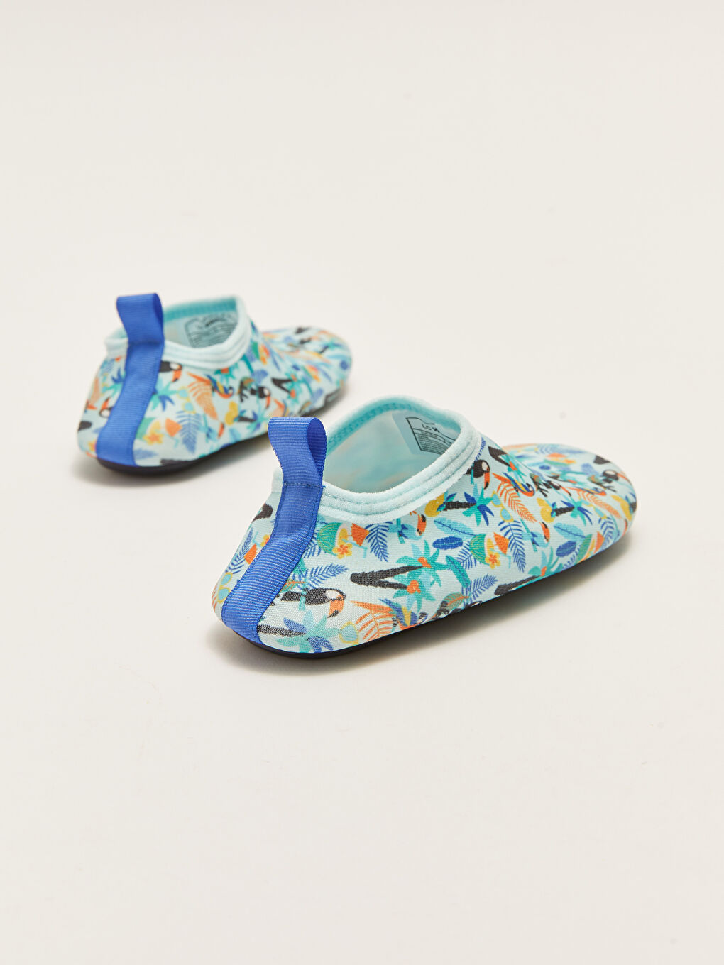 Mavi Baskılı Erkek Bebek Deniz Ayakkabısı-4