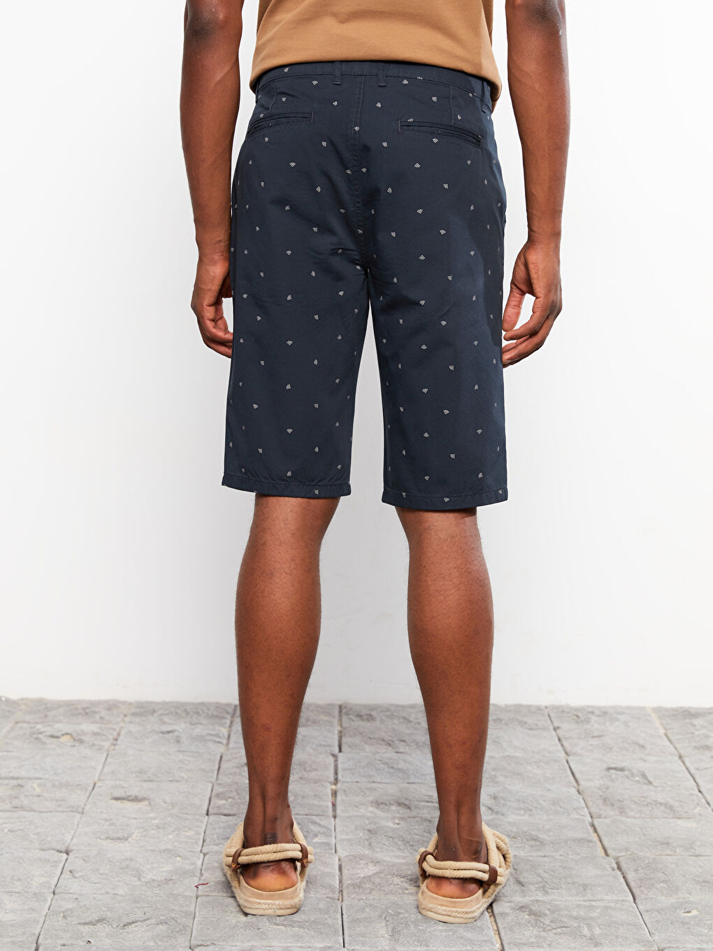 Slim Fit Patterned Men's Shorts -S2ID64Z8-LSJ