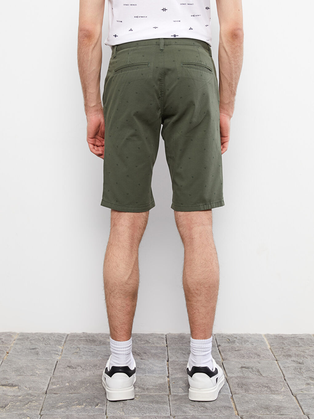 Slim Fit Patterned Men's Shorts -S2ID64Z8-LS5