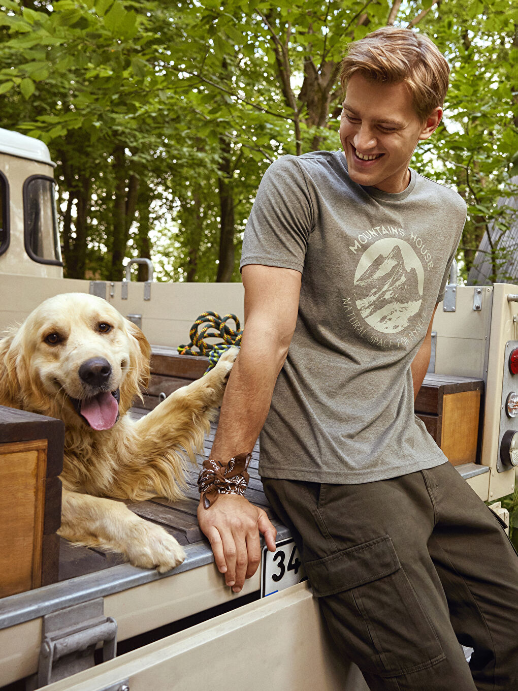 Muškarac TAMNO ZELENA Majica kratkih rukava