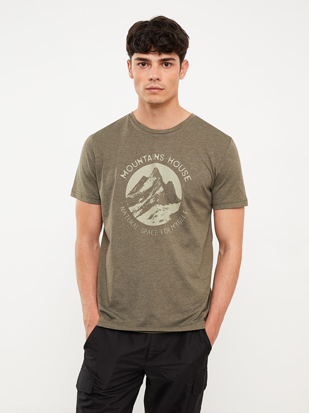 Muškarac TAMNO ZELENA Majica kratkih rukava-1