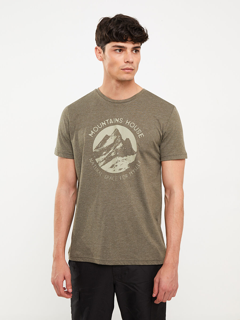 Muškarac TAMNO ZELENA Majica kratkih rukava-2