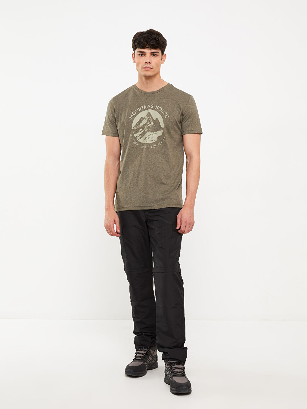 Muškarac TAMNO ZELENA Majica kratkih rukava-3