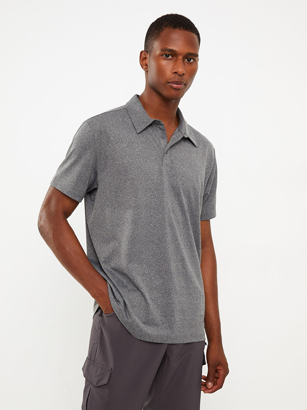 Polo Neck Short Sleeve Men's T-Shirt