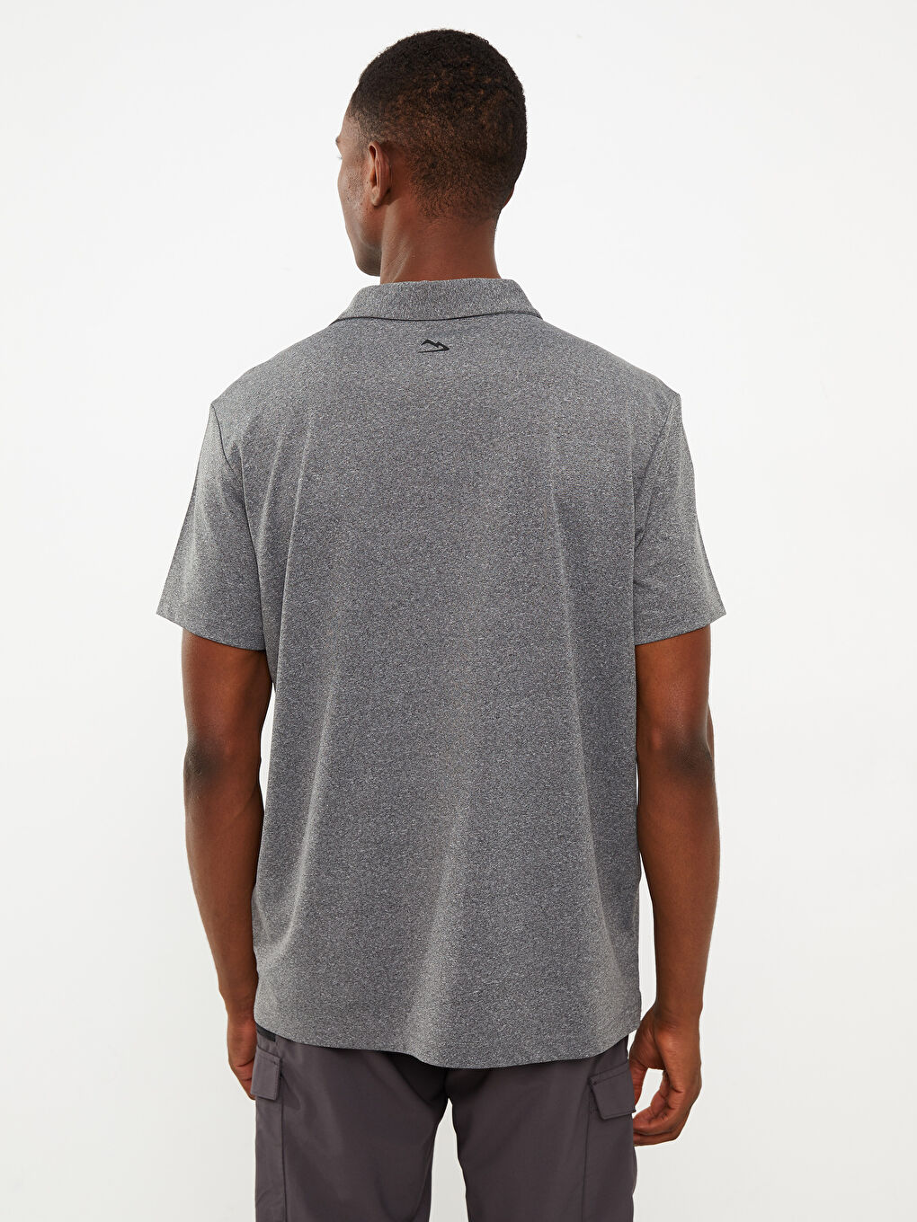 Polo Neck Short Sleeve Men's T-Shirt-4