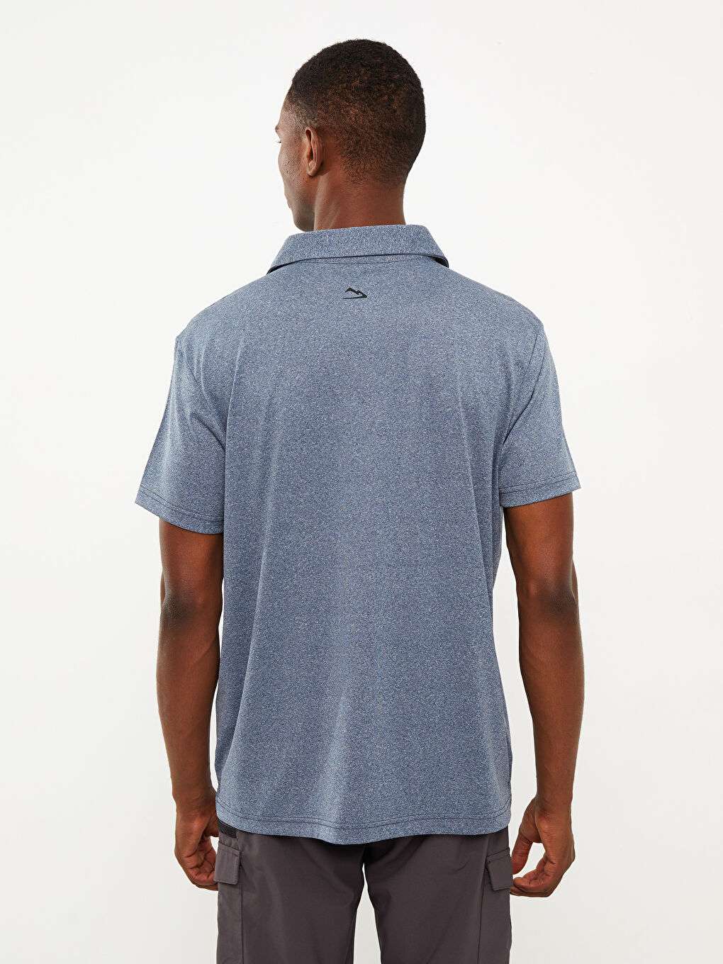 İndigo Polo Yaka Kısa Kollu Erkek Tişört-4