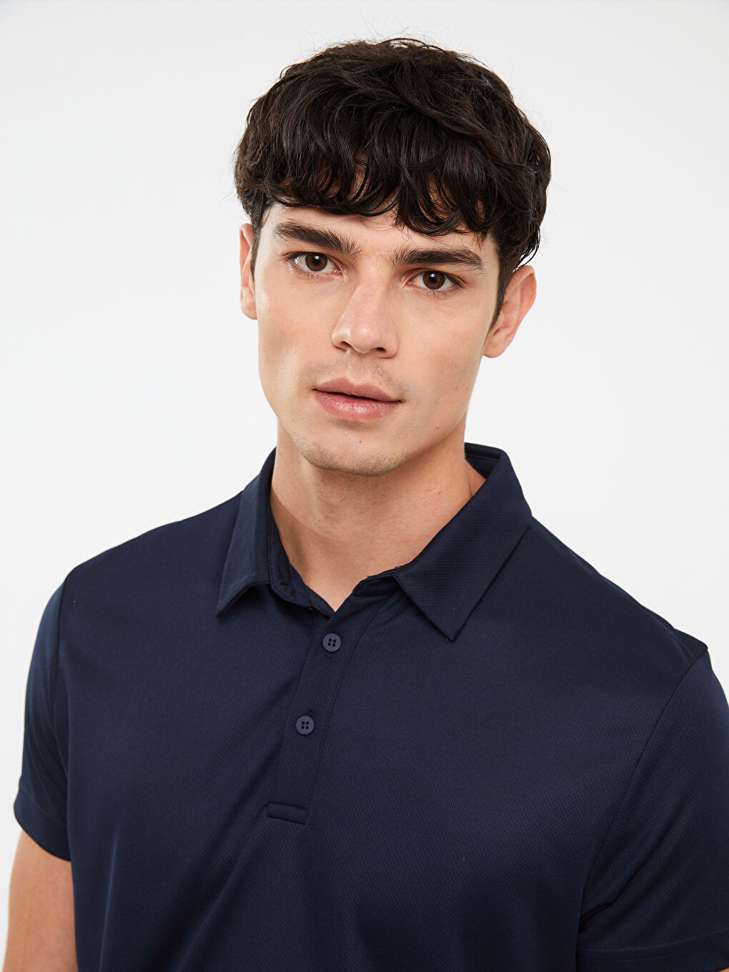 LCW OUTDOOR Lacivert Polo Yaka Kısa Kollu Erkek Tişört