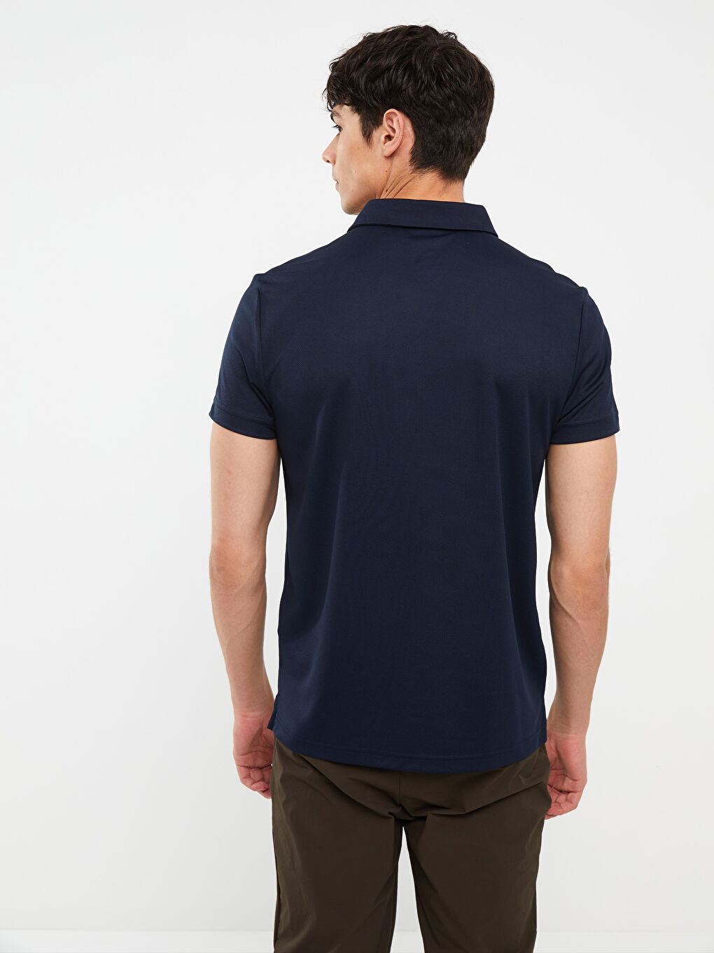 LCW OUTDOOR Lacivert Polo Yaka Kısa Kollu Erkek Tişört - 4