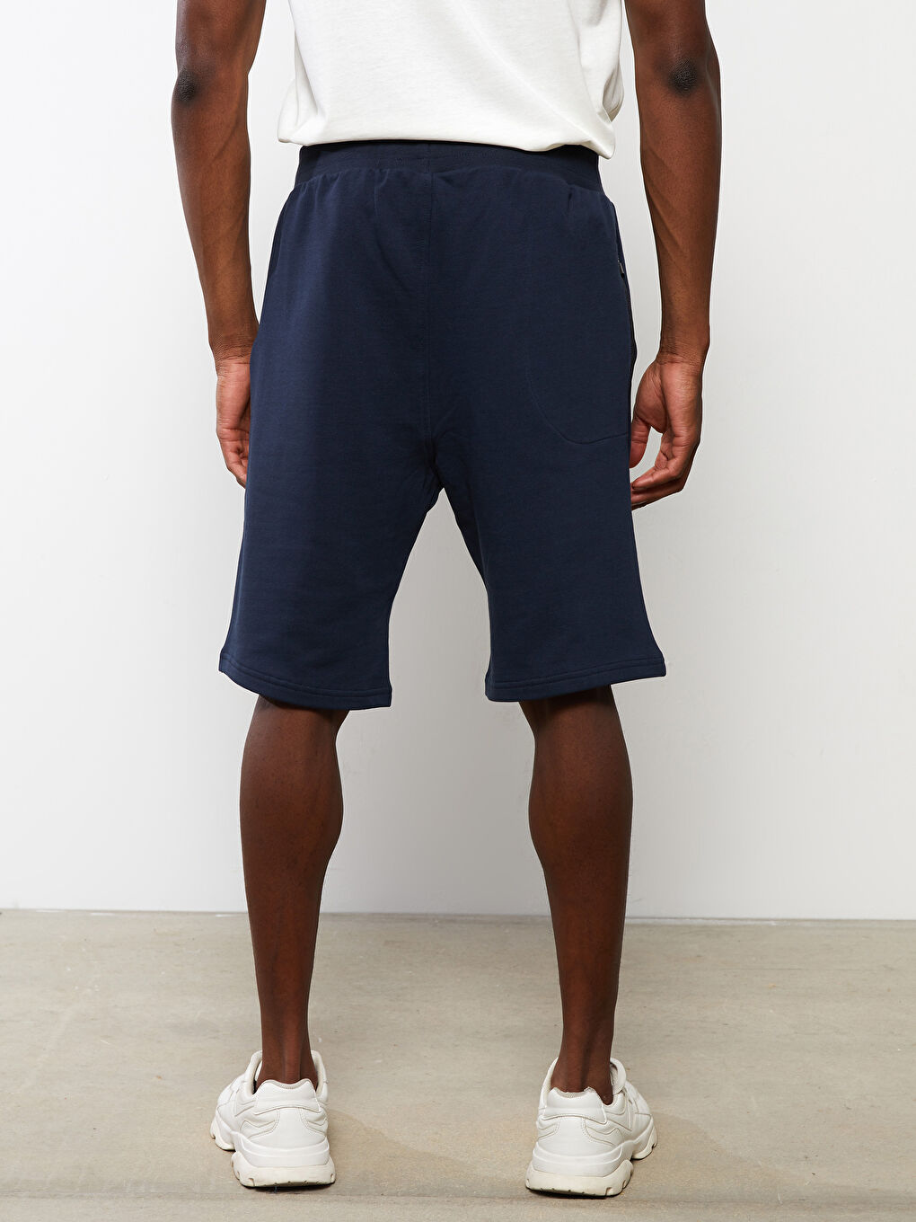 Lacivert Standart Kalıp Erkek Şort-3