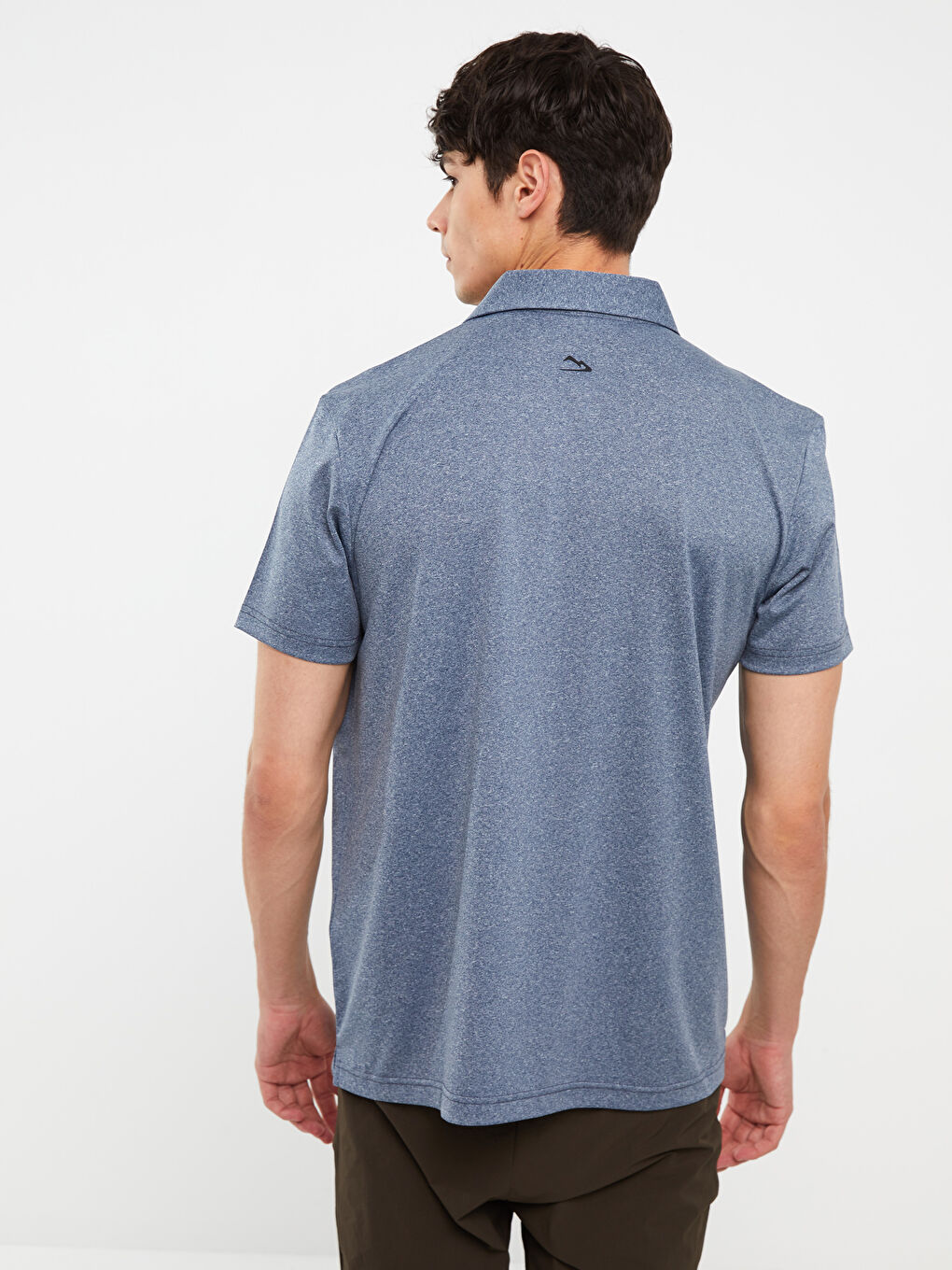 İndigo Polo Yaka Kısa Kollu Erkek Tişört-4