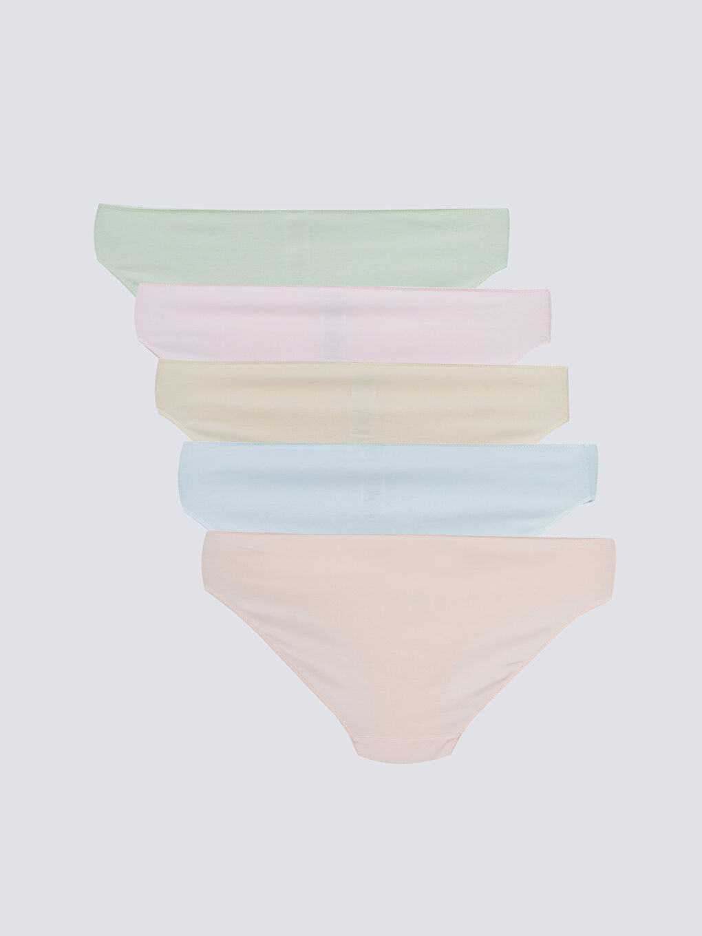 Pembe Düz Bikini Külot 5'li-1